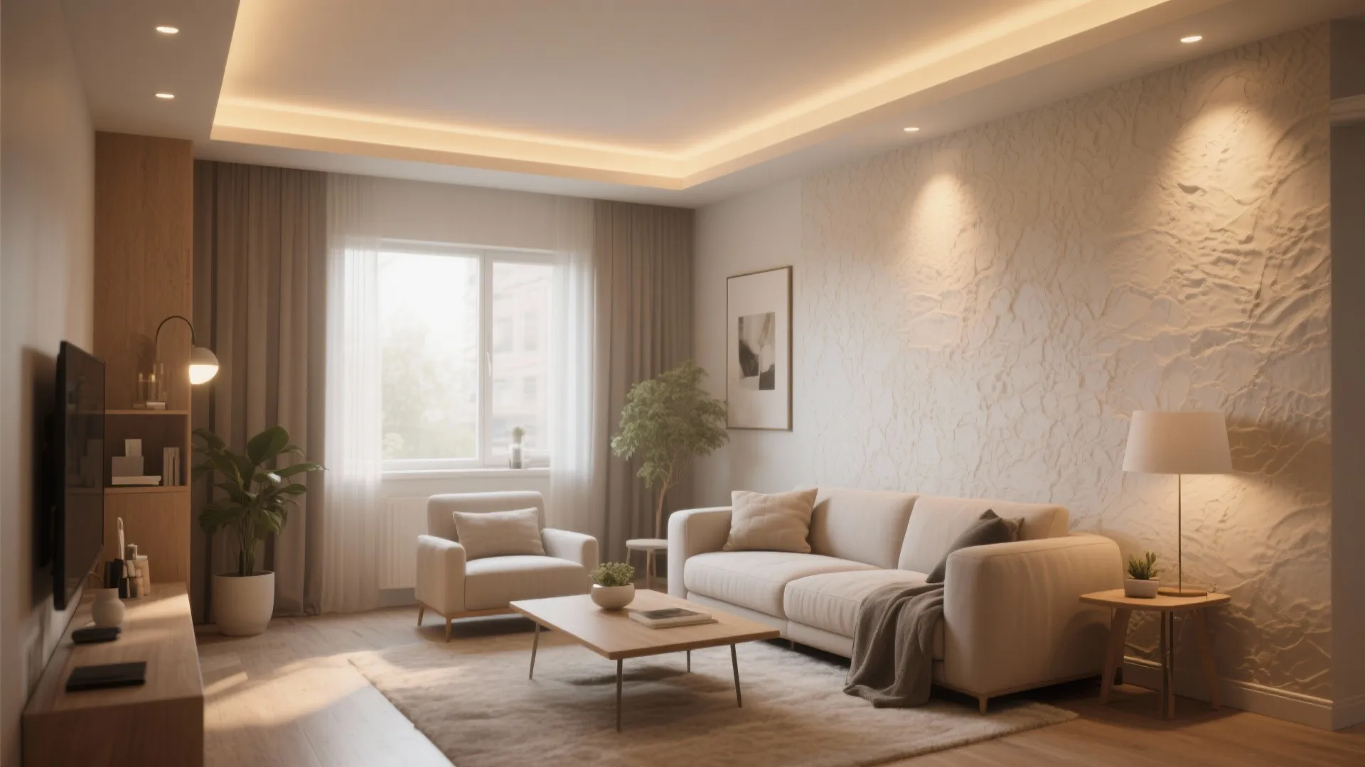 Soft Ambient Glow with Cove Lighting