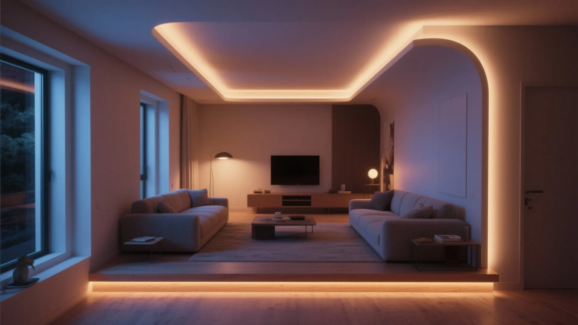 3. Integrated Cove Lighting