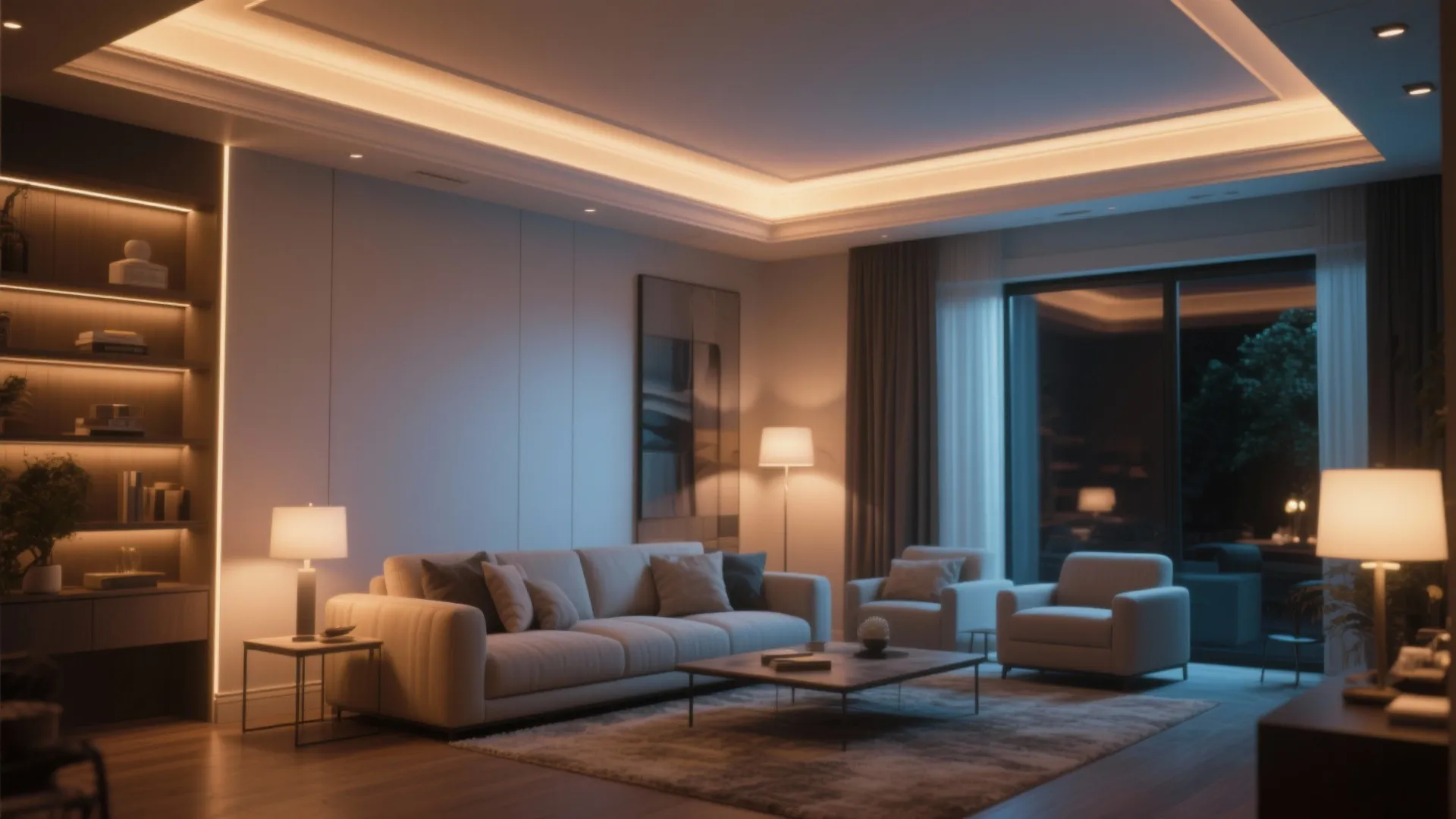 Cove Lighting with POP Moulding