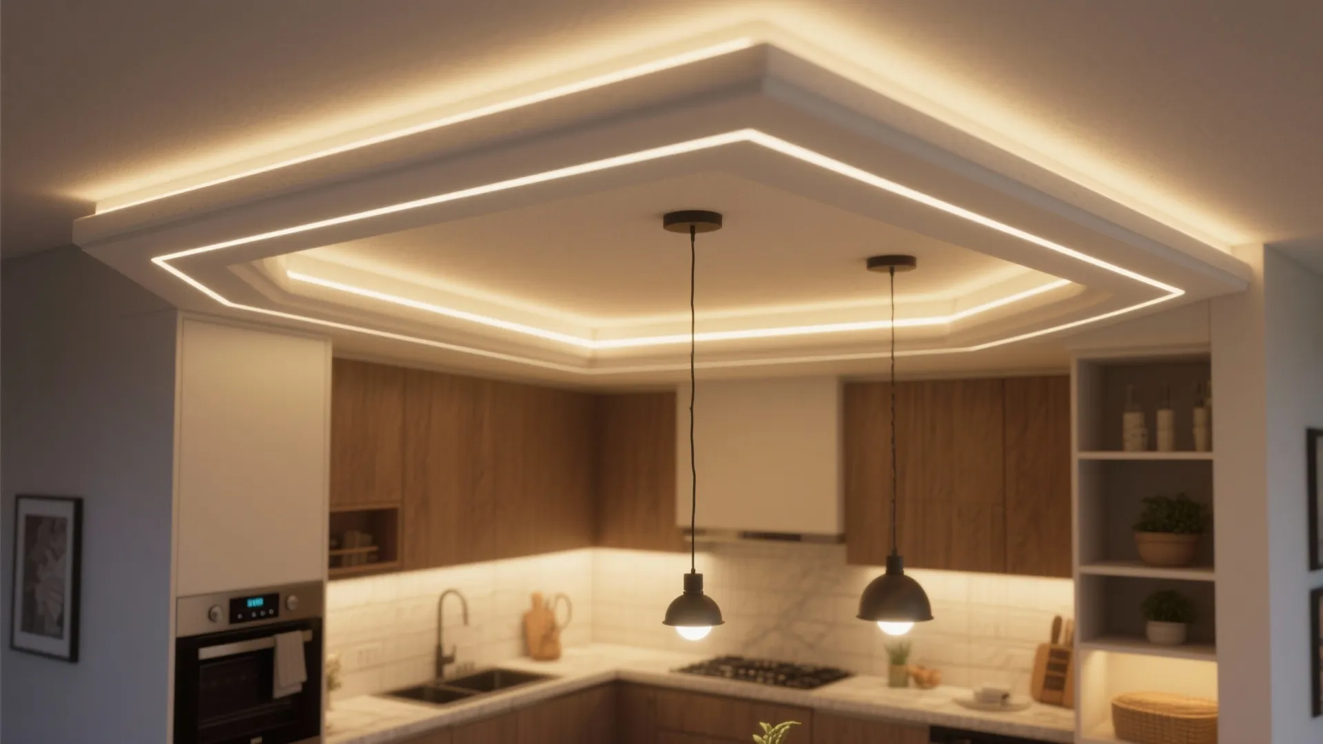 4. Integrated Lighting and Cove Details