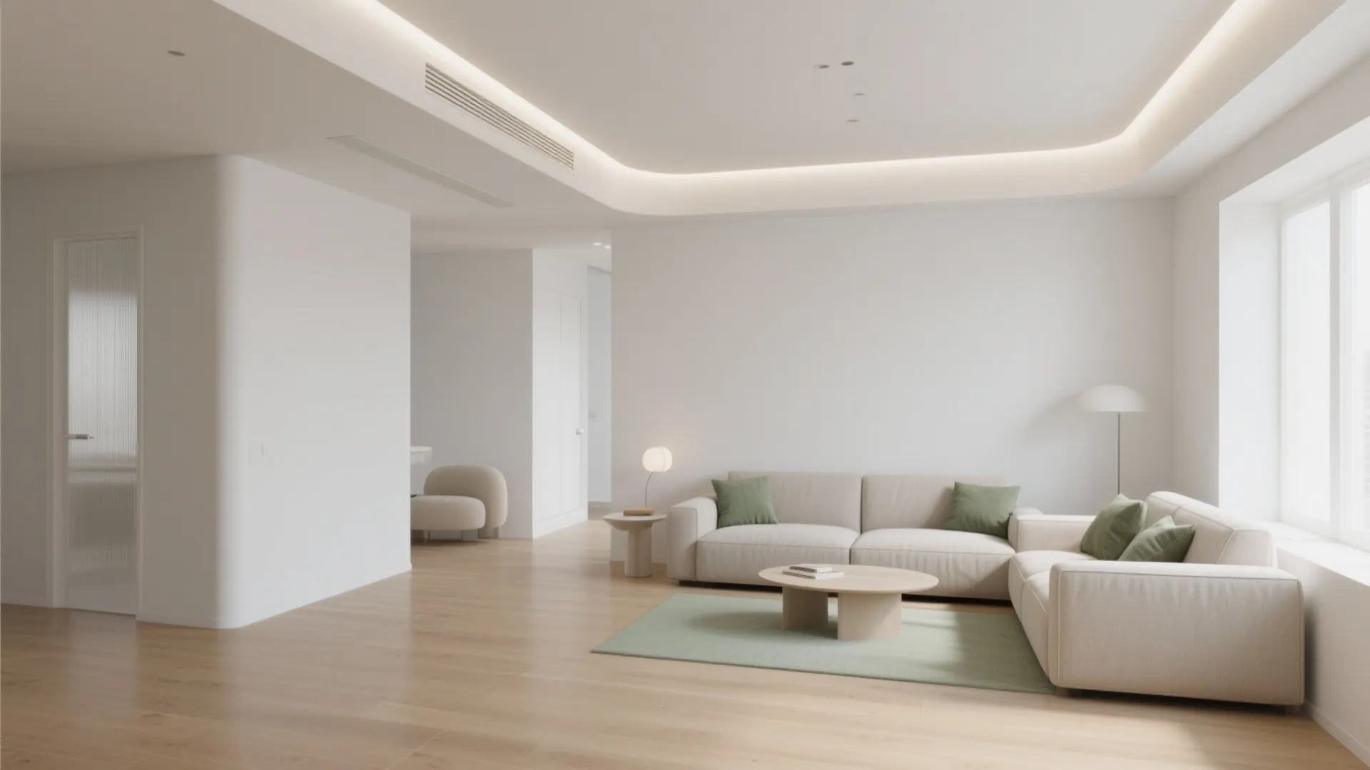 Minimalist Cove-Lit Lines in the L-Turn