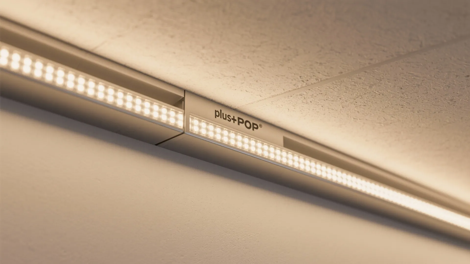 Minimal Lines with Warm Cove Lighting