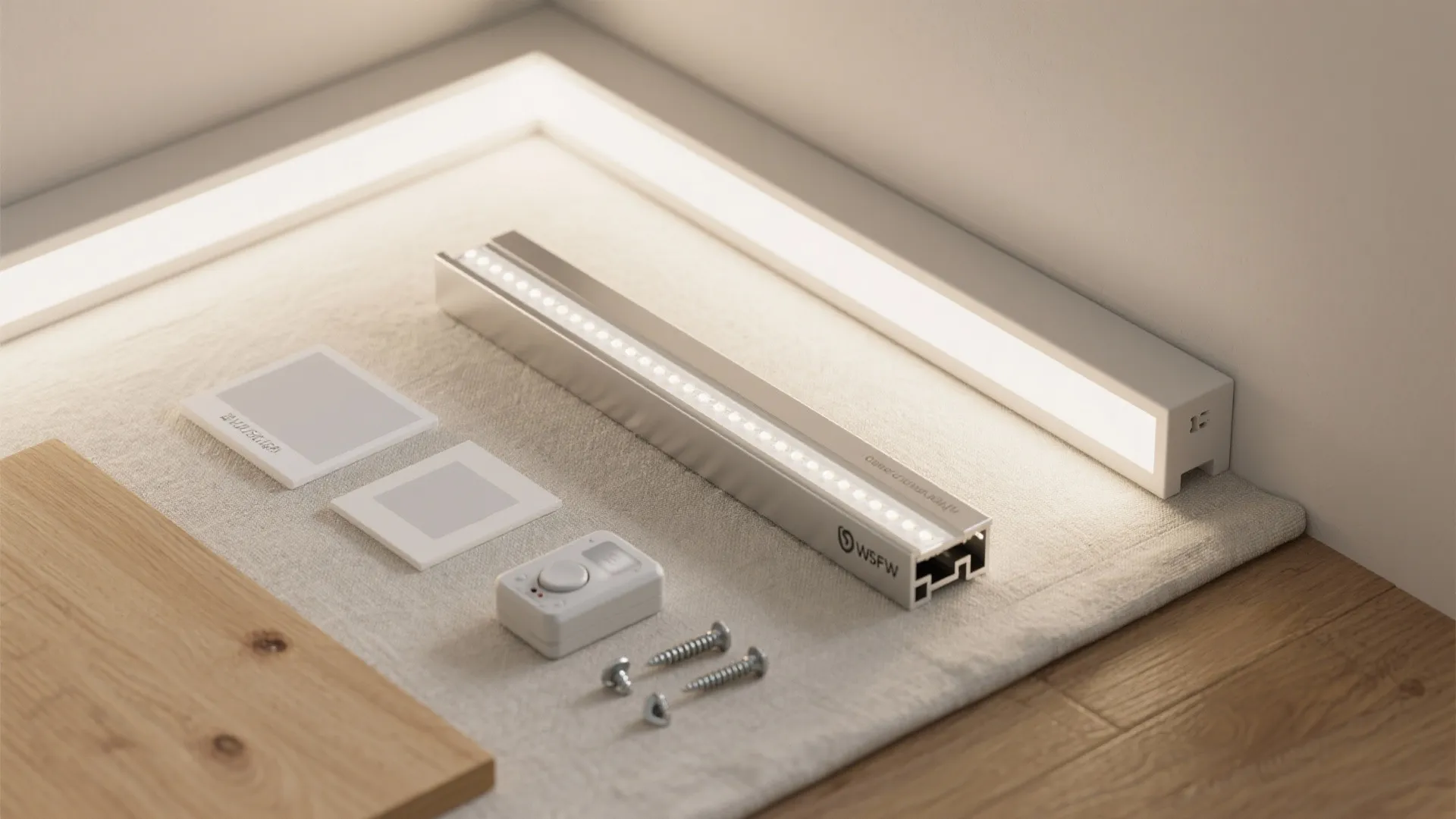 Linear LED coves for a taller, gallery-like corridor