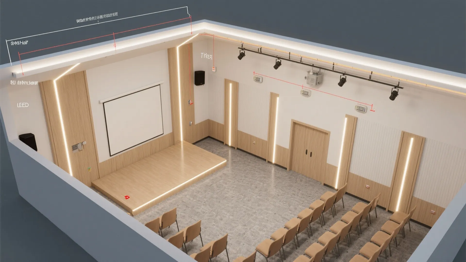 Minimal Cove Ceiling With Layered Lighting