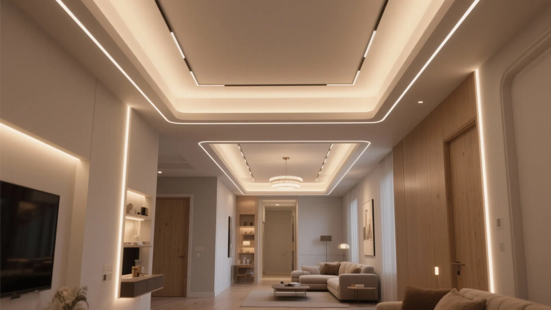 Layered Cove Lighting with POP