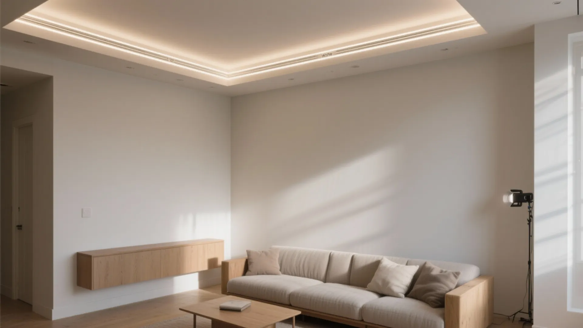 Clean Cove POP Ceiling with Soft Lighting