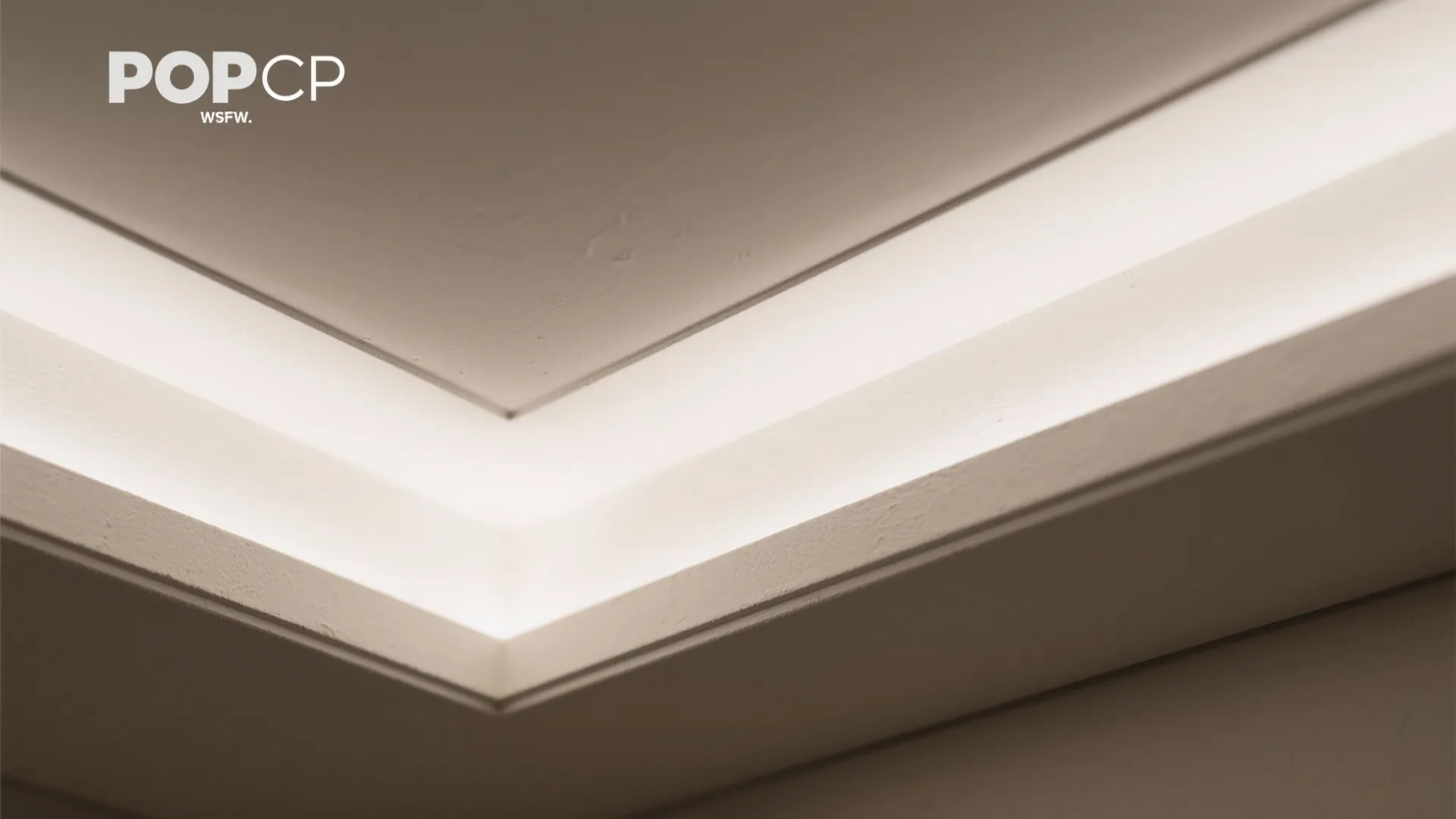 Recessed Cove POP Ceiling with Hidden LED Layers