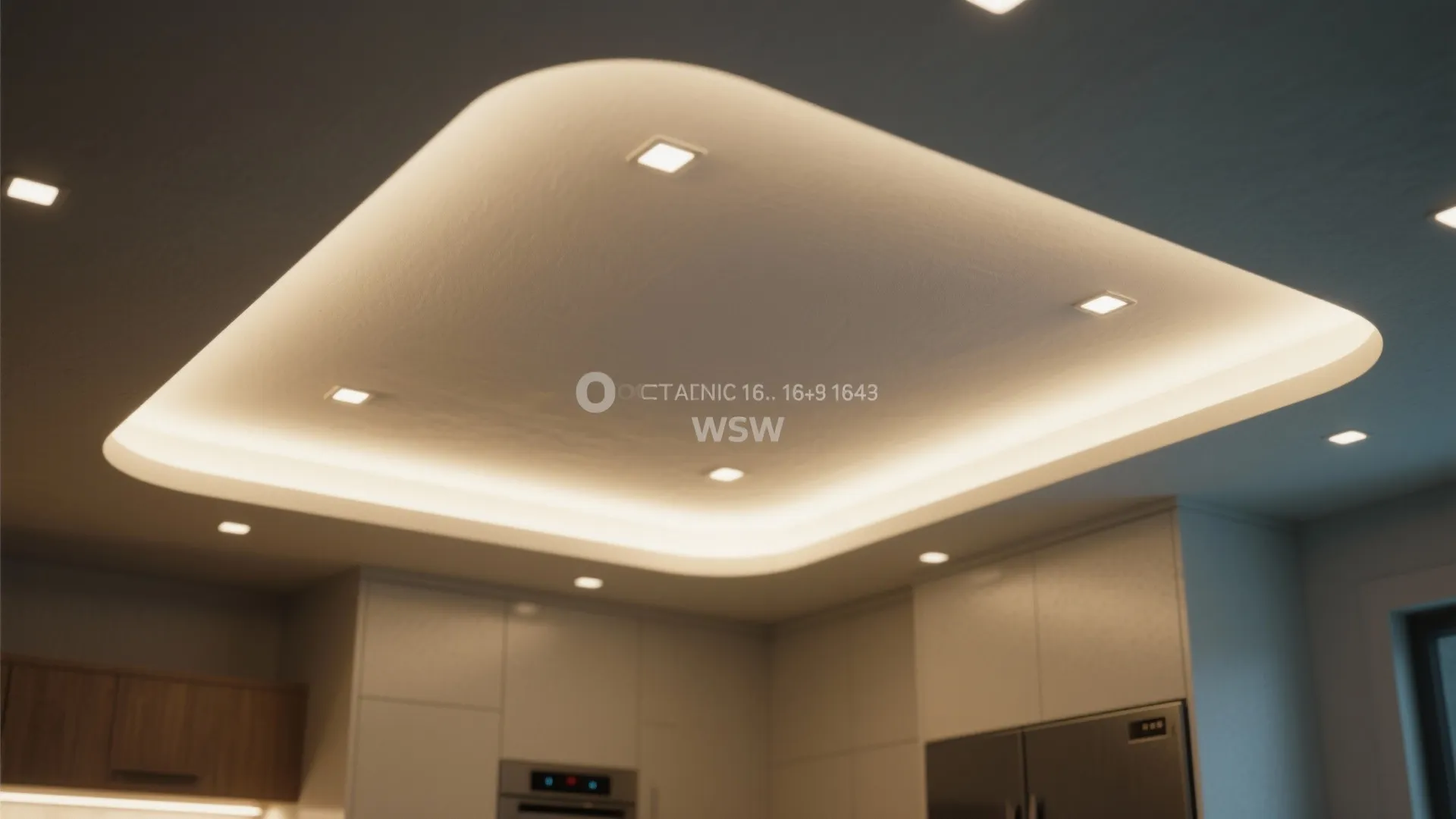 3. Recessed Lighting with a Cove Detail