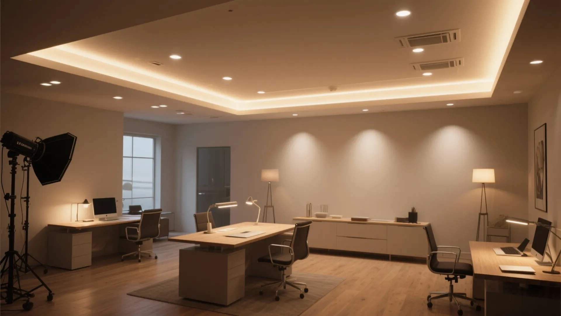 5. Cove and recessed combo for softness