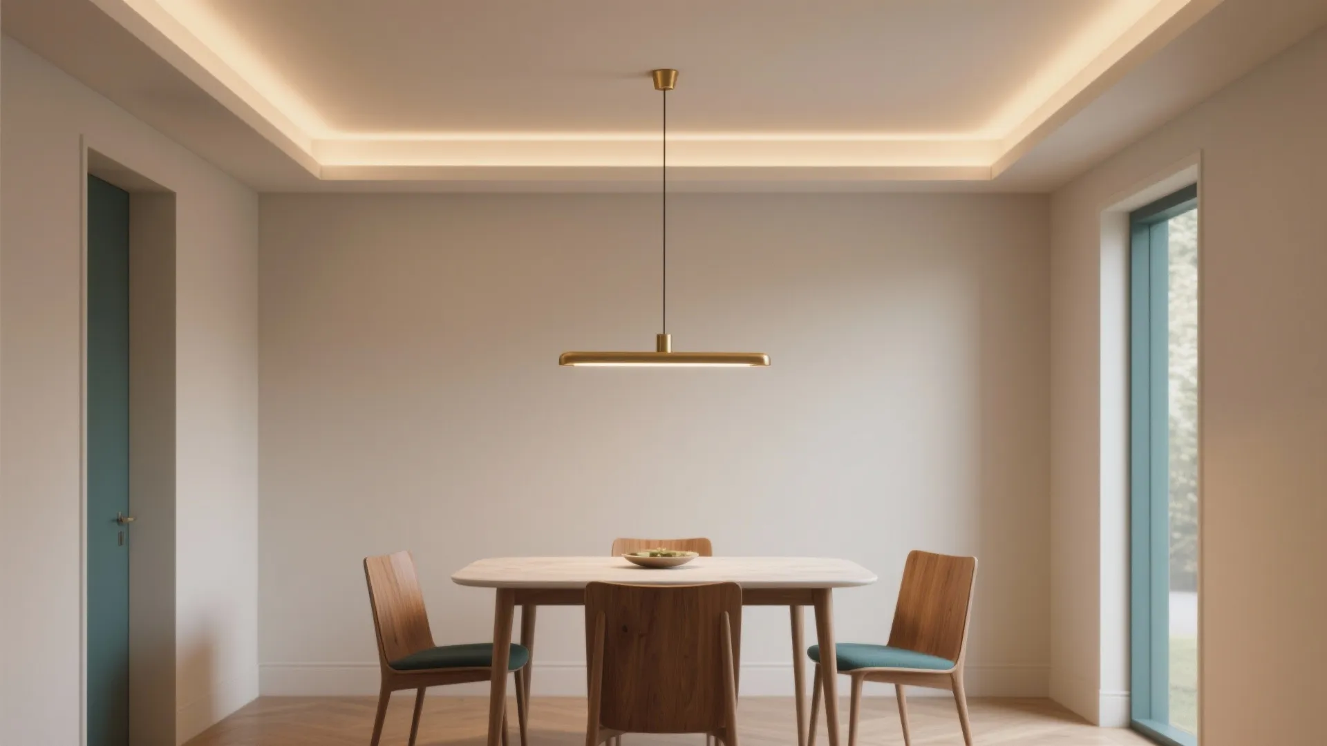 Minimalist Cove + Tray Ceiling