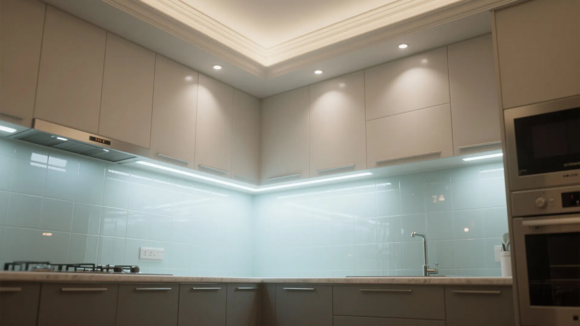 Accent coves and micro uplighting