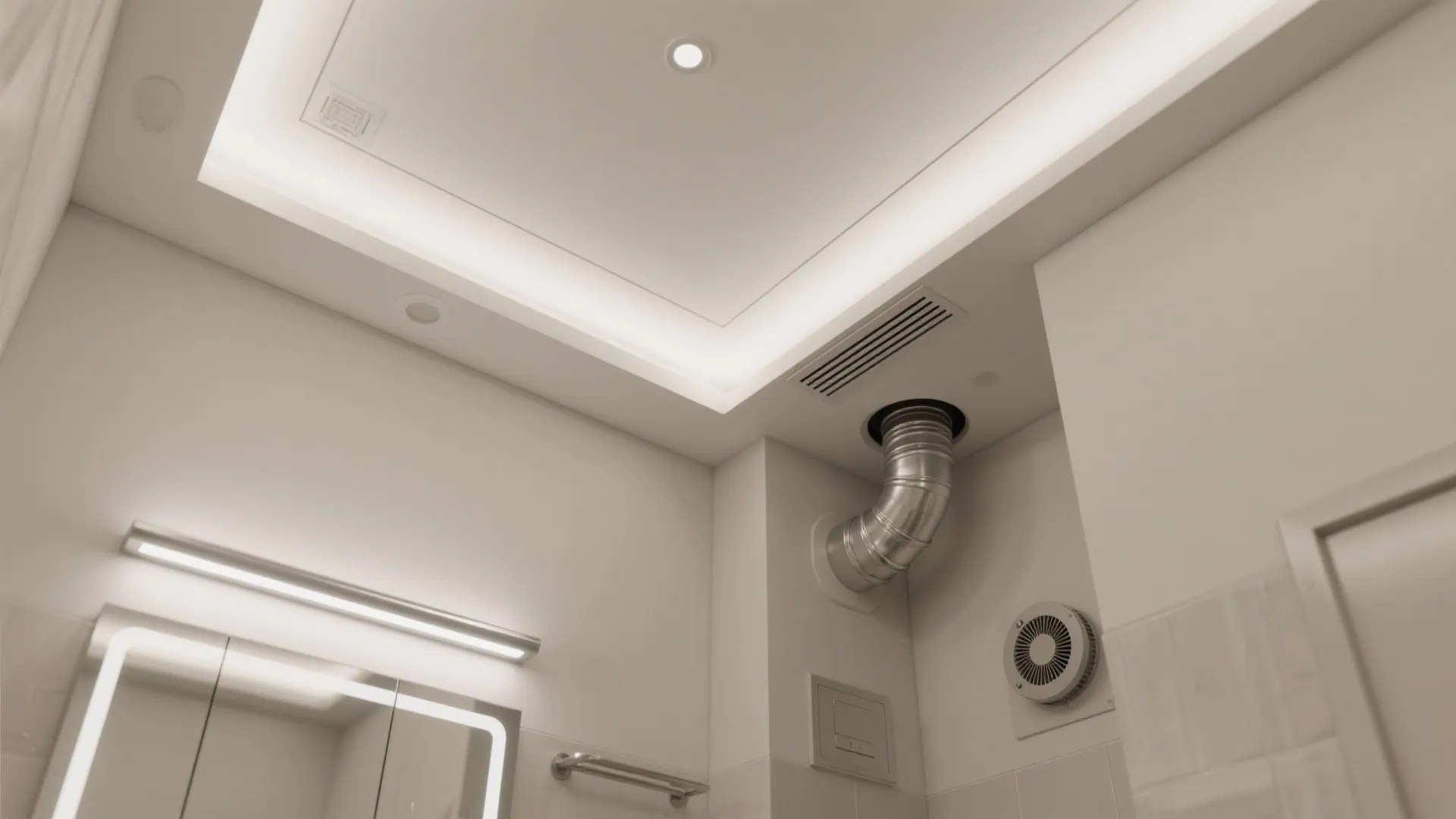 Minimalist POP Ceiling With Linear Cove and Hidden Vent