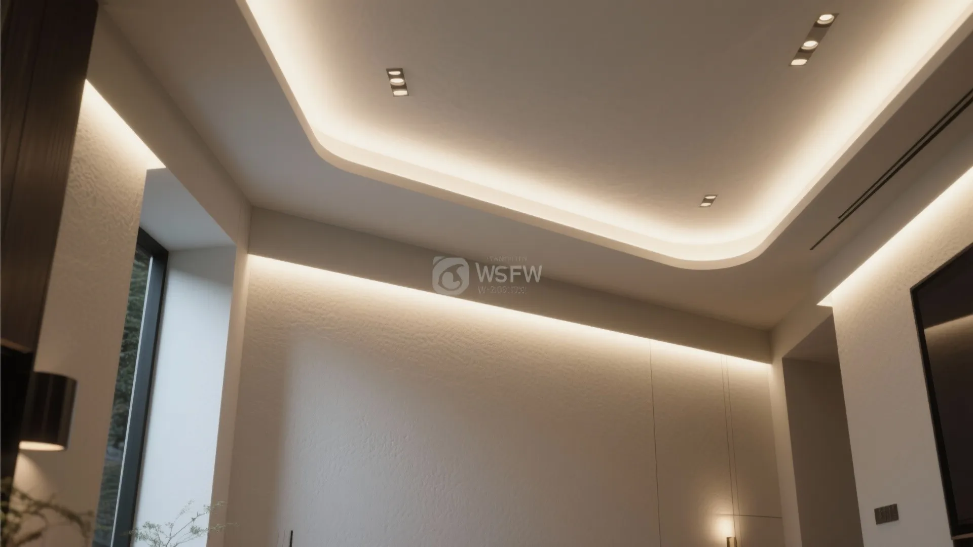 4. Indirect cove lighting and wall washers