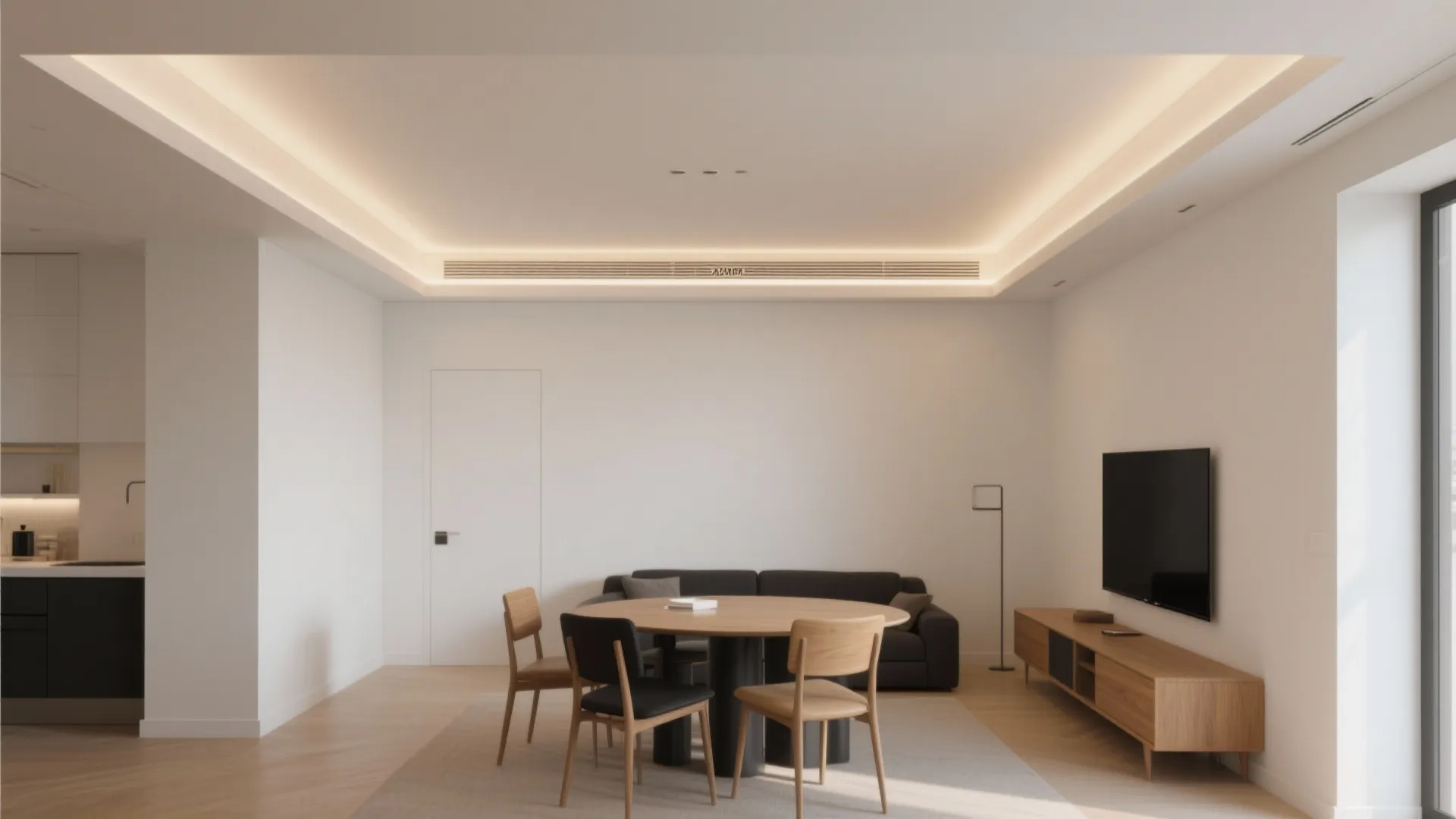 Minimal Cove Ceiling: Calm Light, Clear Lines