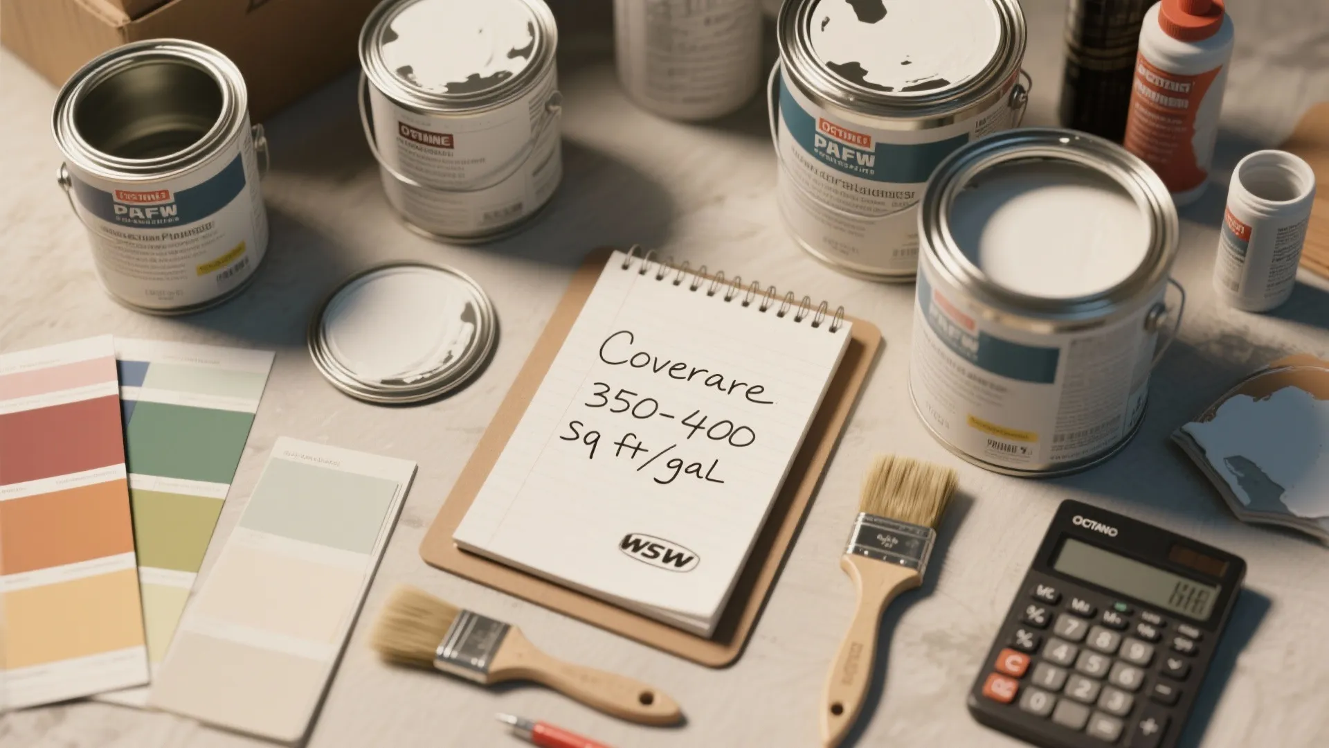 2. Know your coverage and how many coats you need