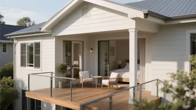 Modern Bedroom with Outdoor Deck Access