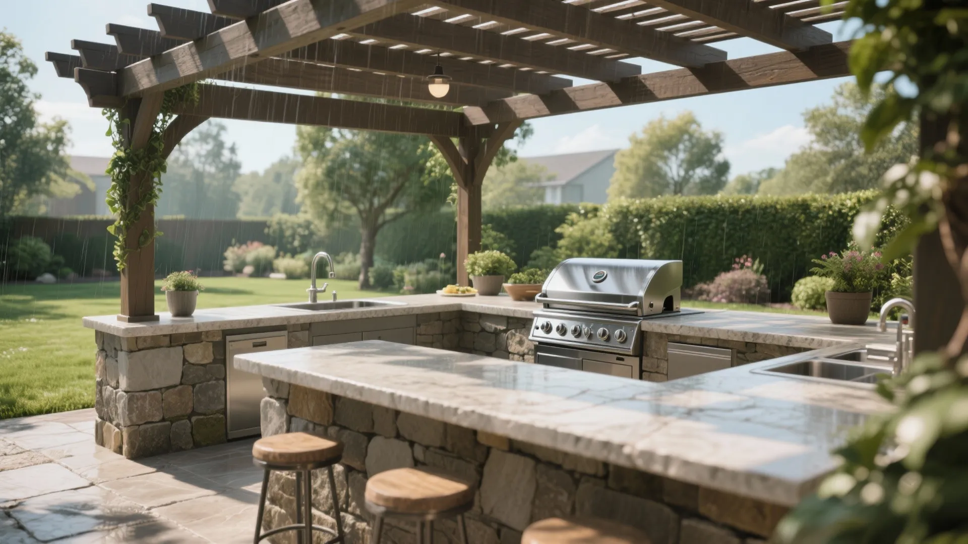 9. Covered Cooking Area