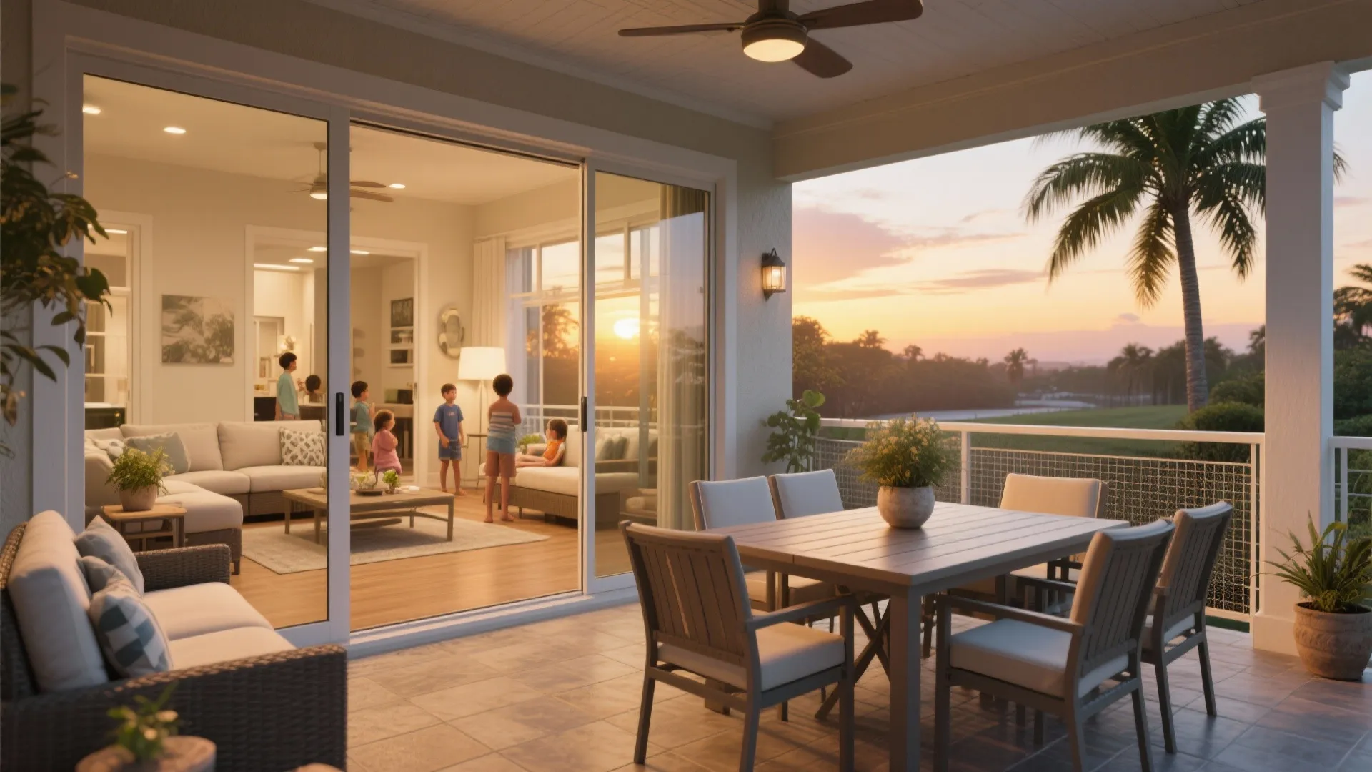 3. Indoor-outdoor flow with covered patios