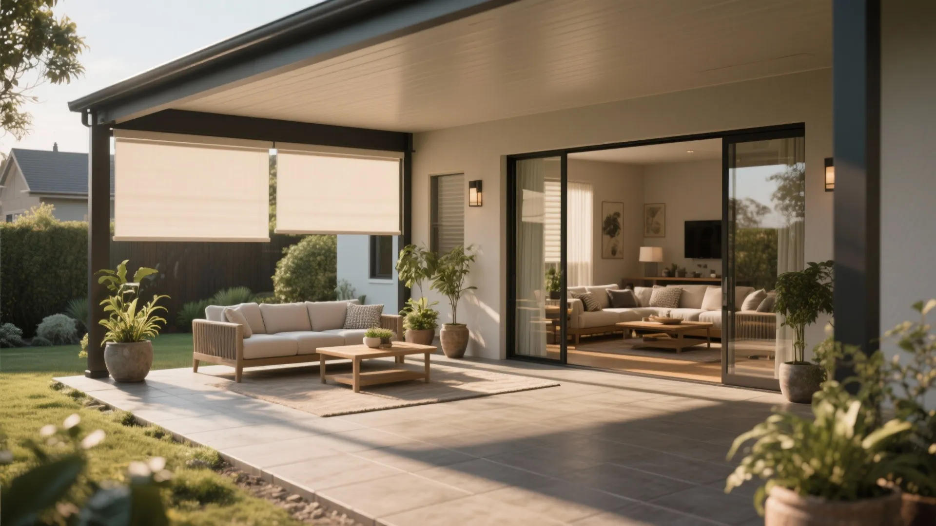 5. Covered Outdoor Room Connected to Living Area