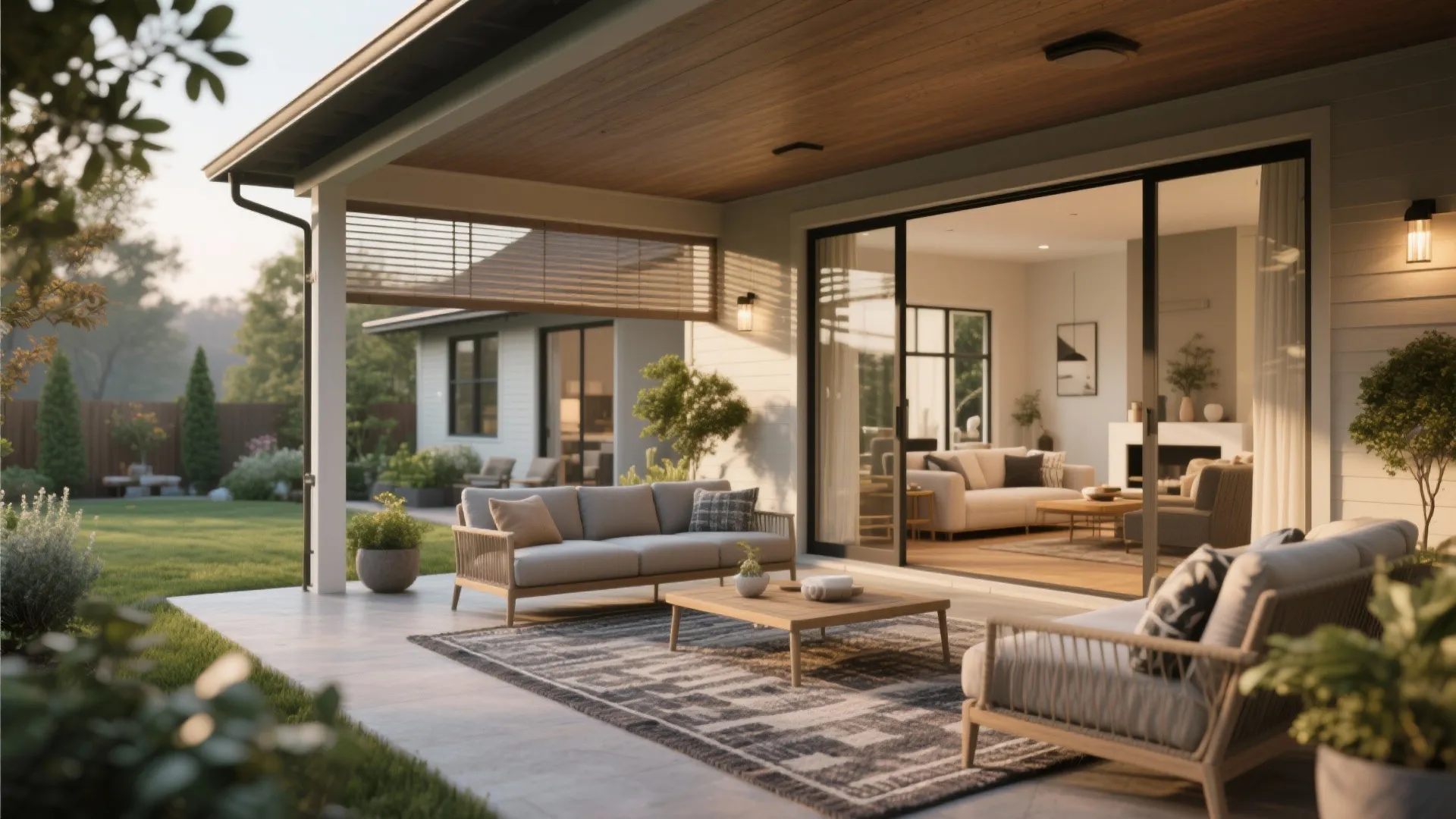 5. Outdoor connection: covered patio or screened porch