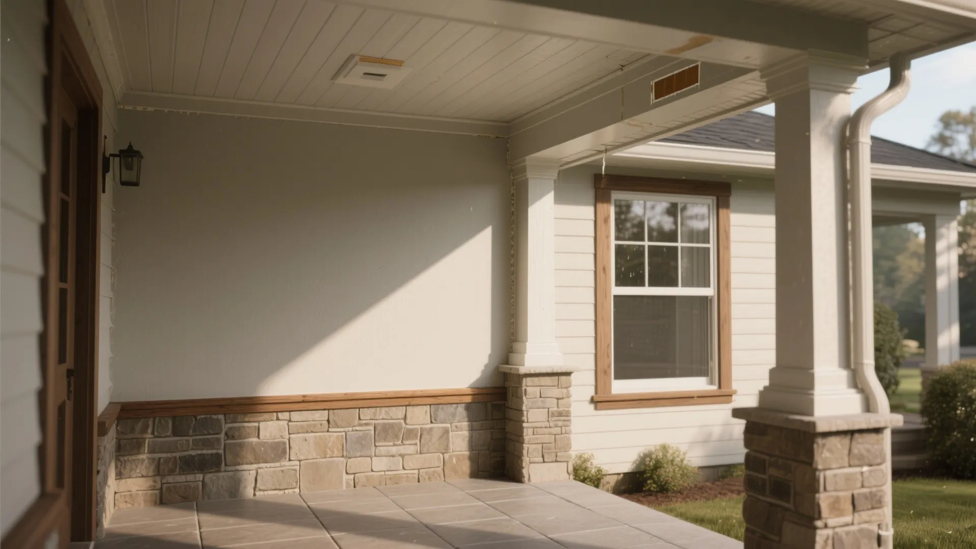 1. Covered porches: where interior paint can survive