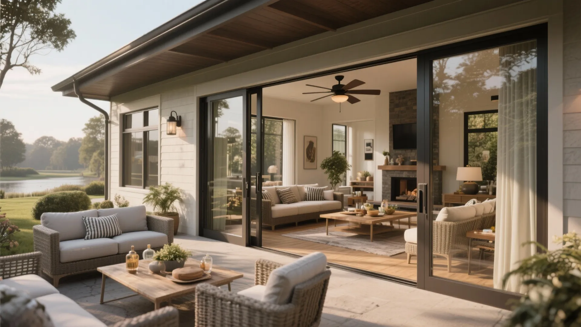 4: Covered Outdoor Room that Extends the Open Concept