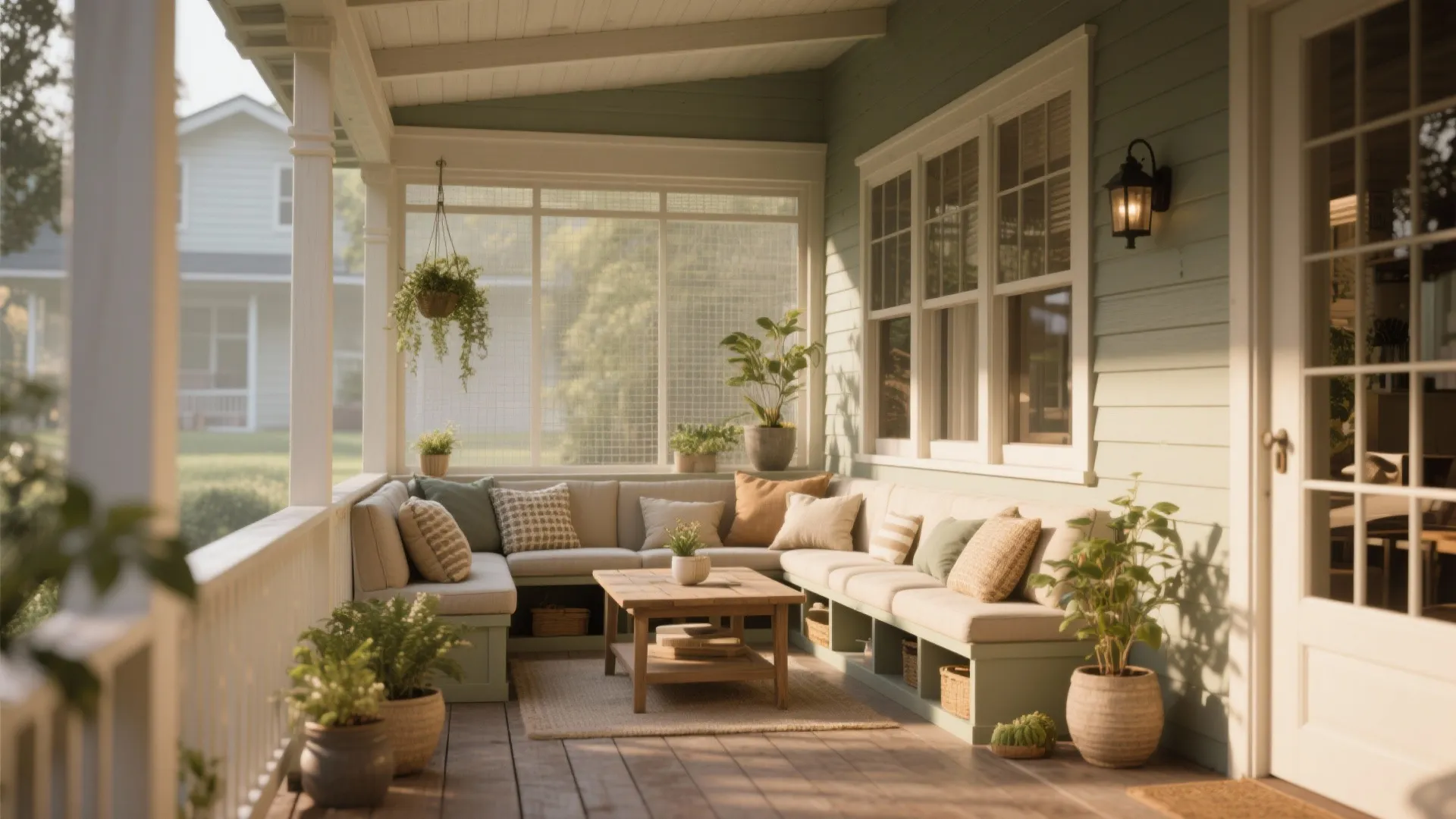 Covered porch that extends living space