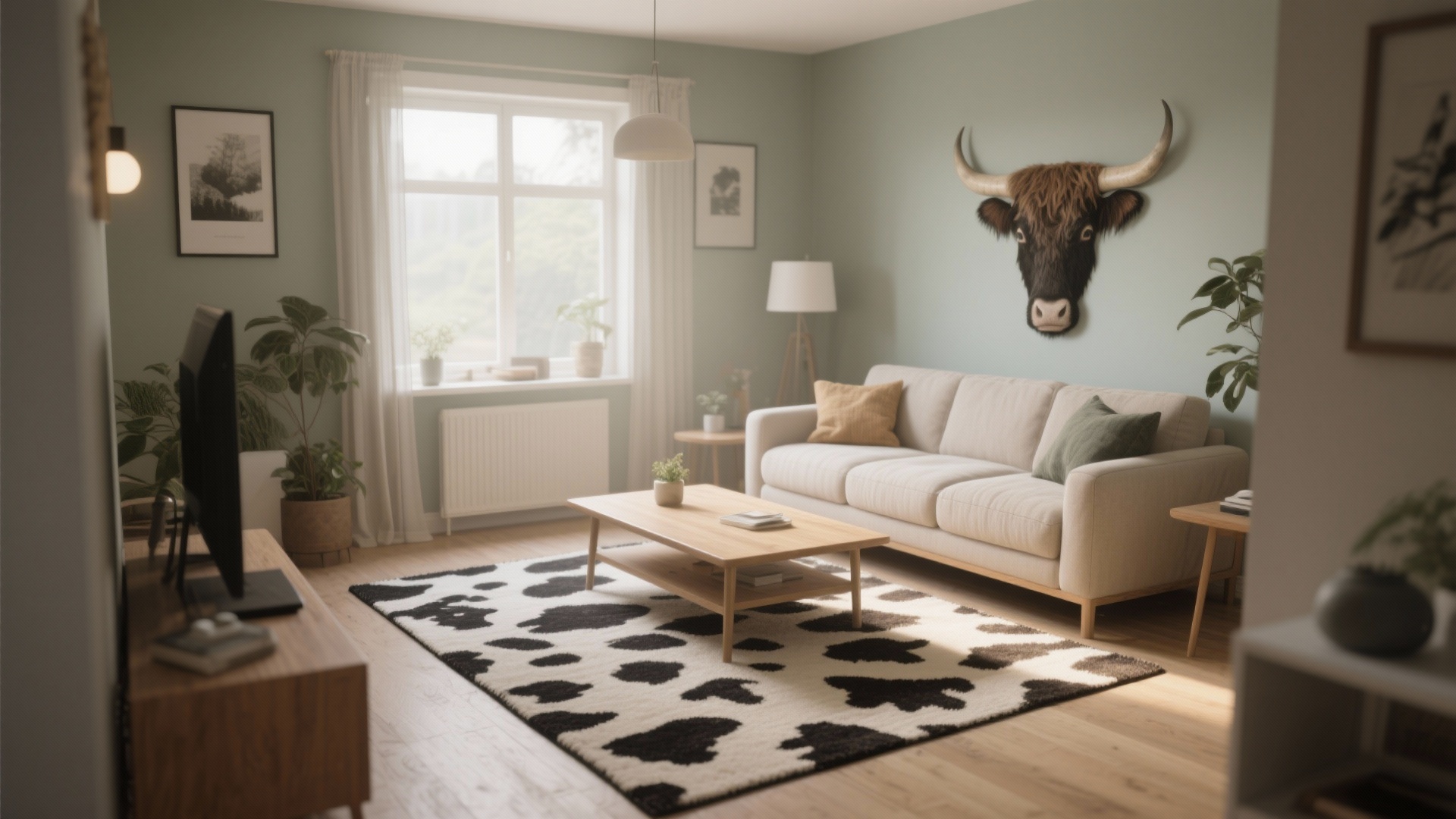 10 Highland Cow Living Room Ideas for Cozy Charm