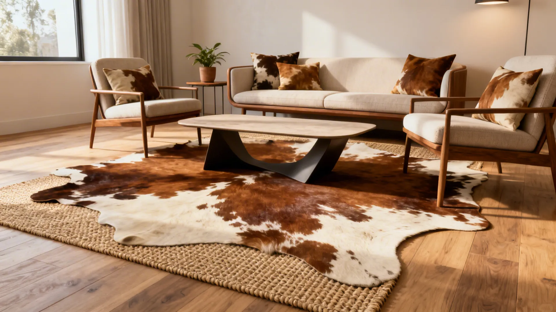 Cowhide Rug Living Room Ideas