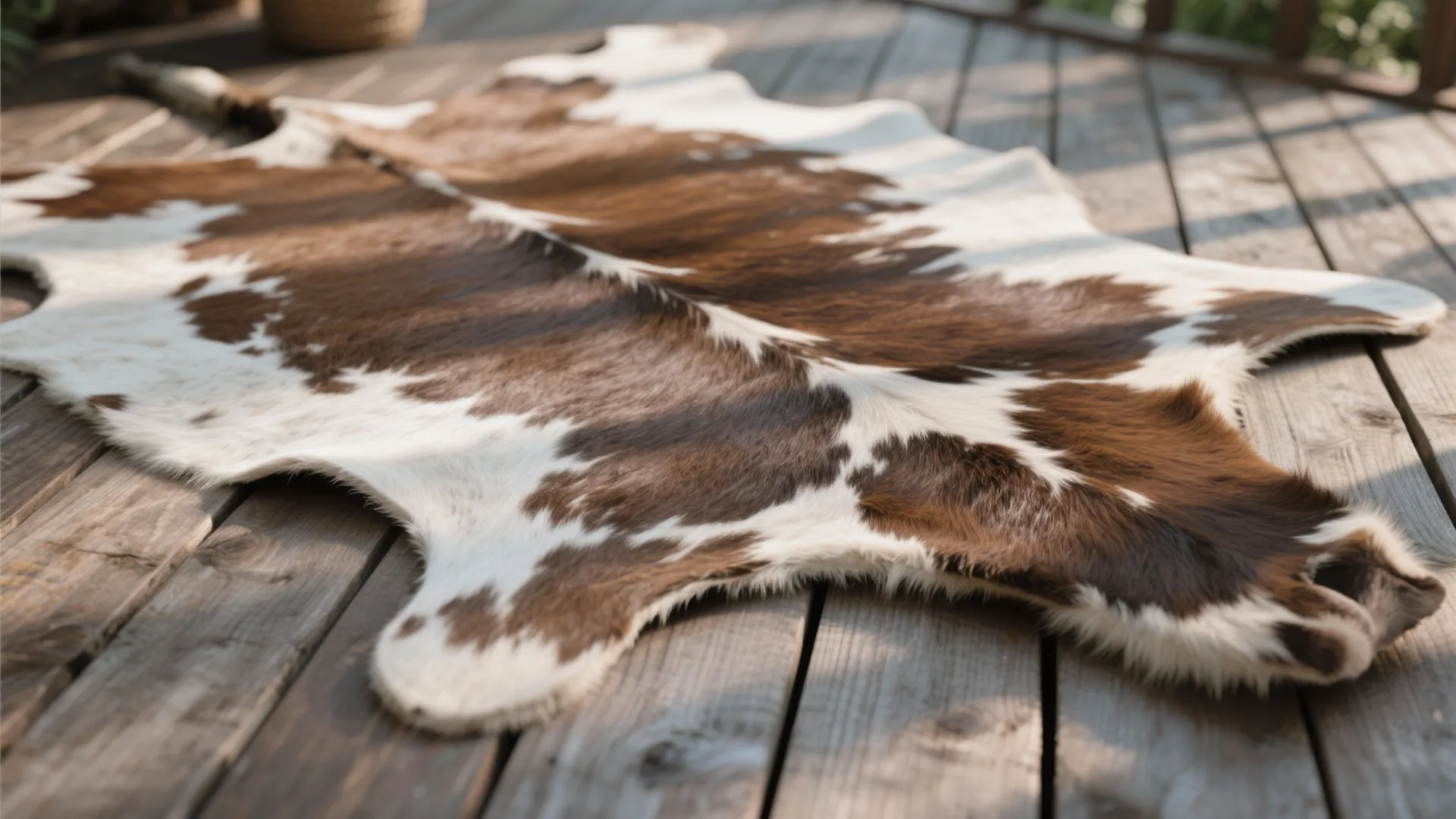 Tip 9: Cowhide Rugs Underfoot