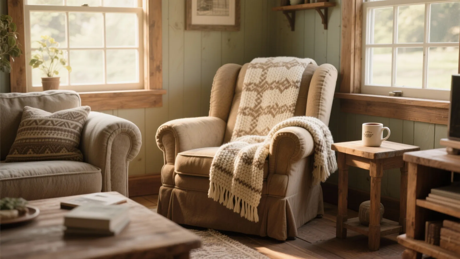 10. Cozy Nook with Oversized Armchair