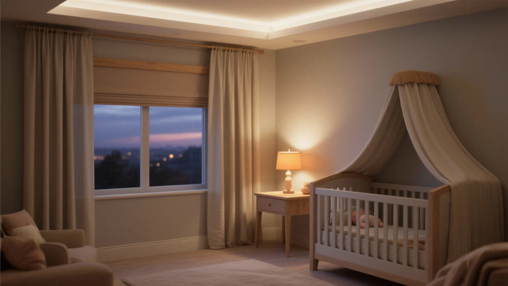 Cozy, Dimmable Lighting for Baby