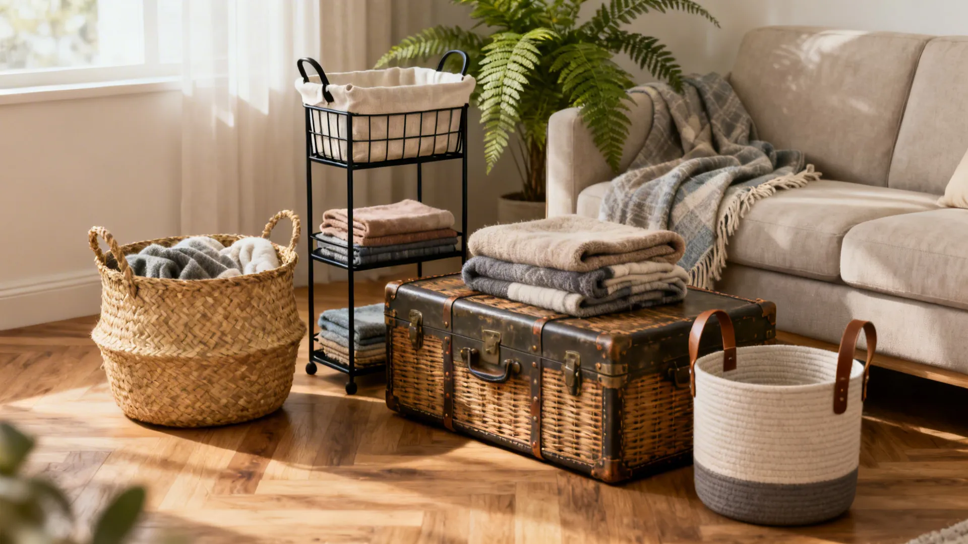 Cozy Blanket Basket Ideas (5 Ways)