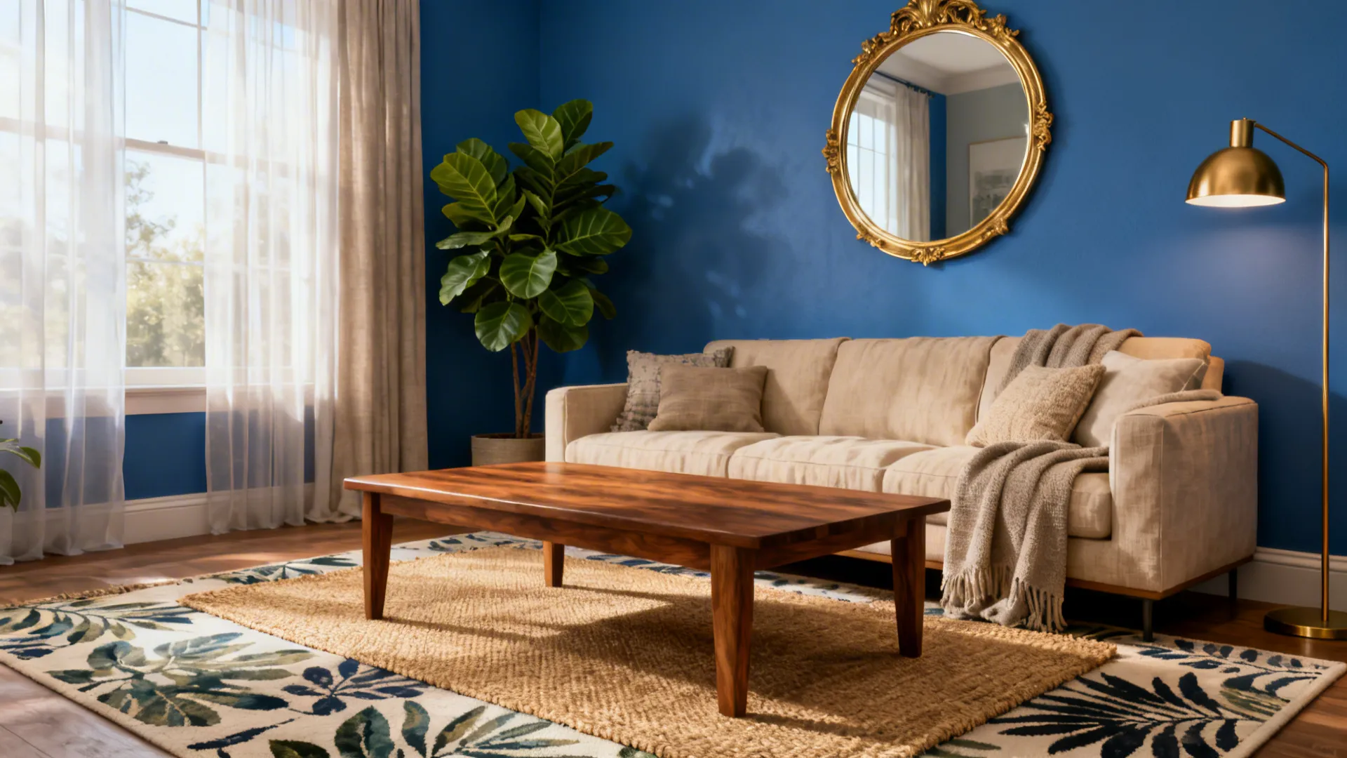 5 Creative Ideas for Decorating a Living Room with Blue Walls