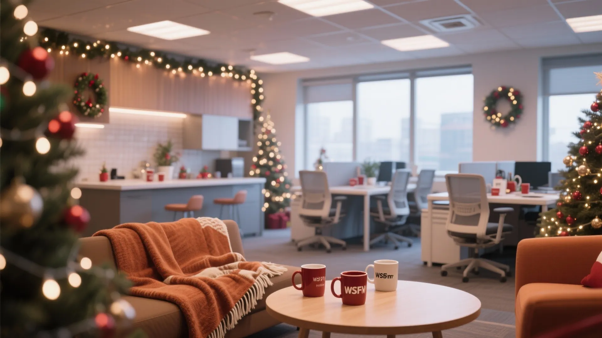 9. Cozy Break Area Makeover