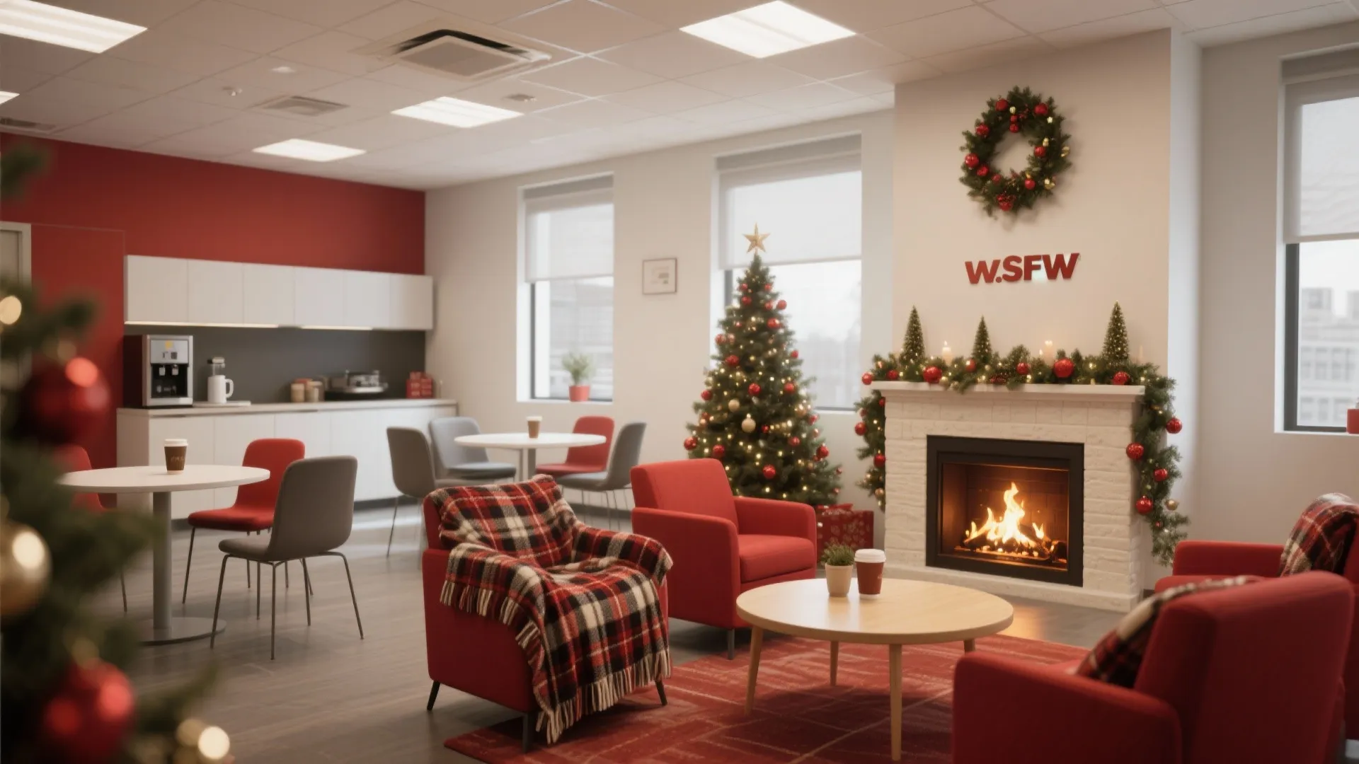 3. Cozy Break Room Corners