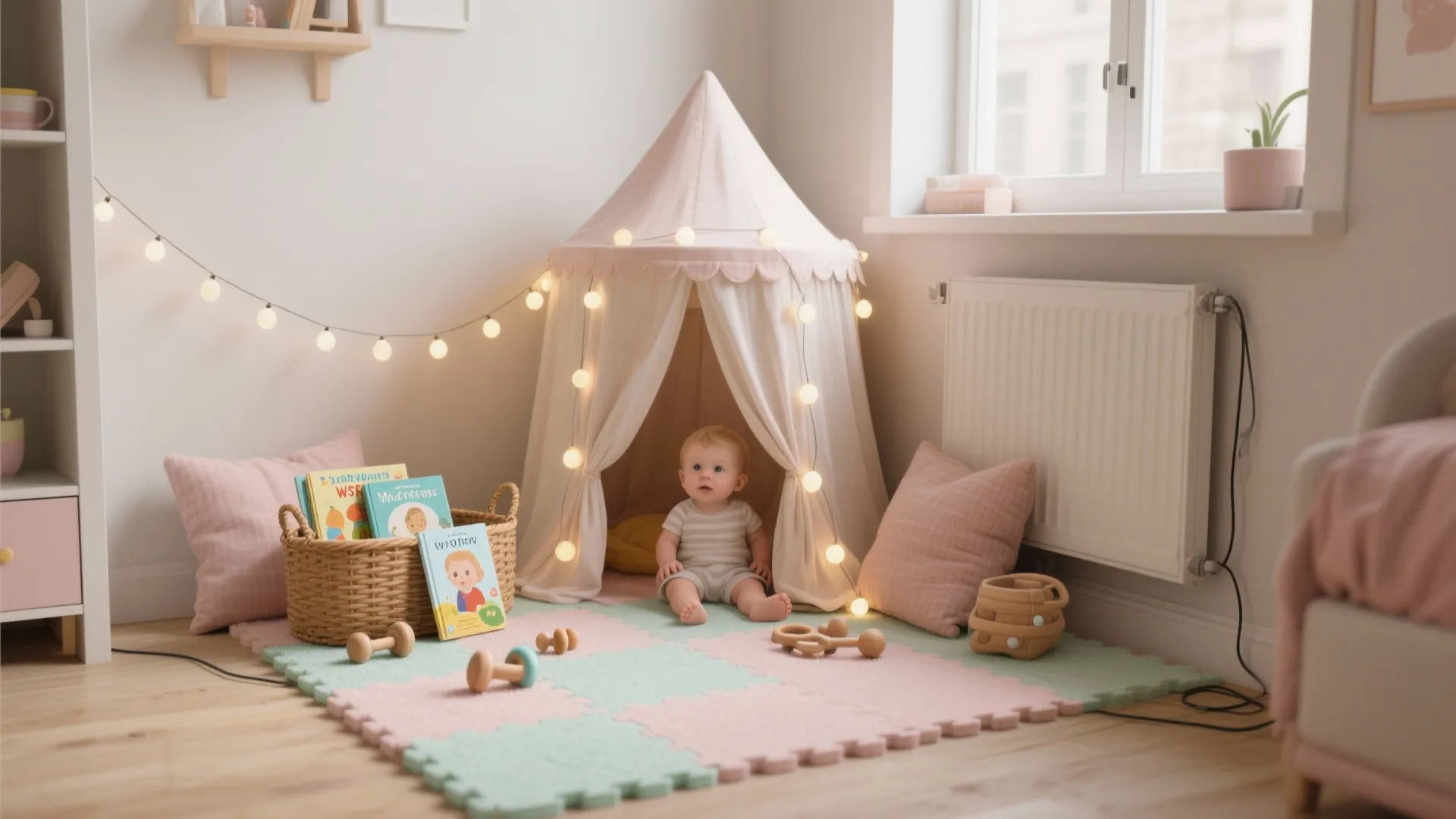 Whimsical Canopy + Floor Play Zone