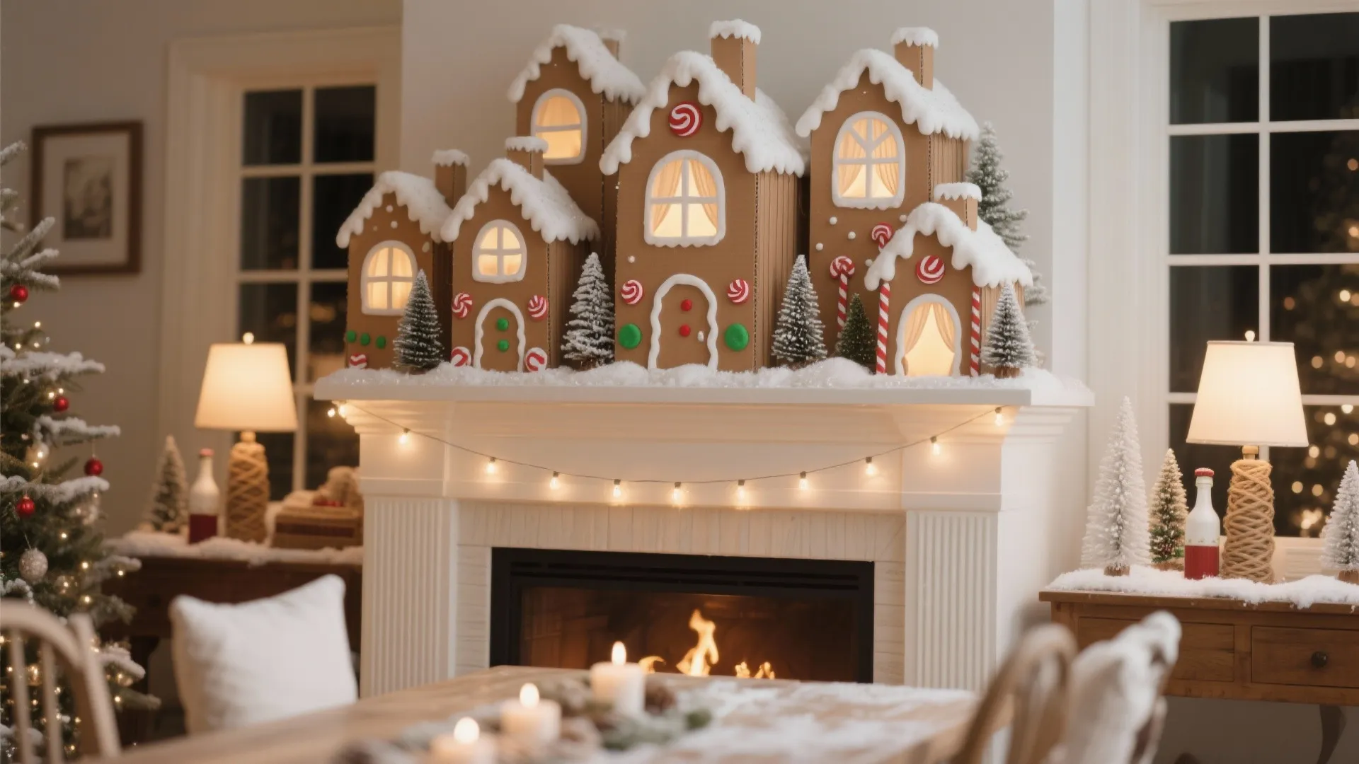 DIY Cardboard Gingerbread Houses: Festive Crafting Guide: 1 Minute to Create Magical Holiday Decor – No Mess, No Baking!