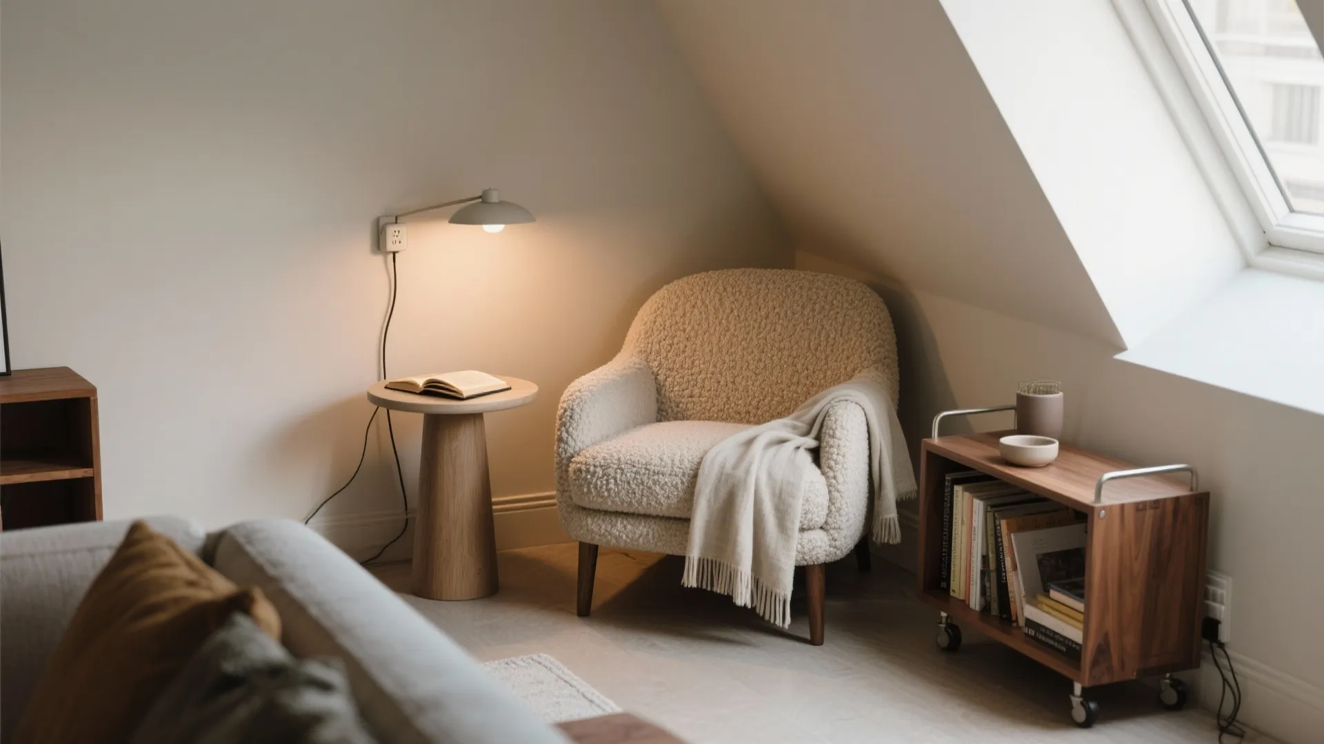 Cozy Reading Nook in the Corner