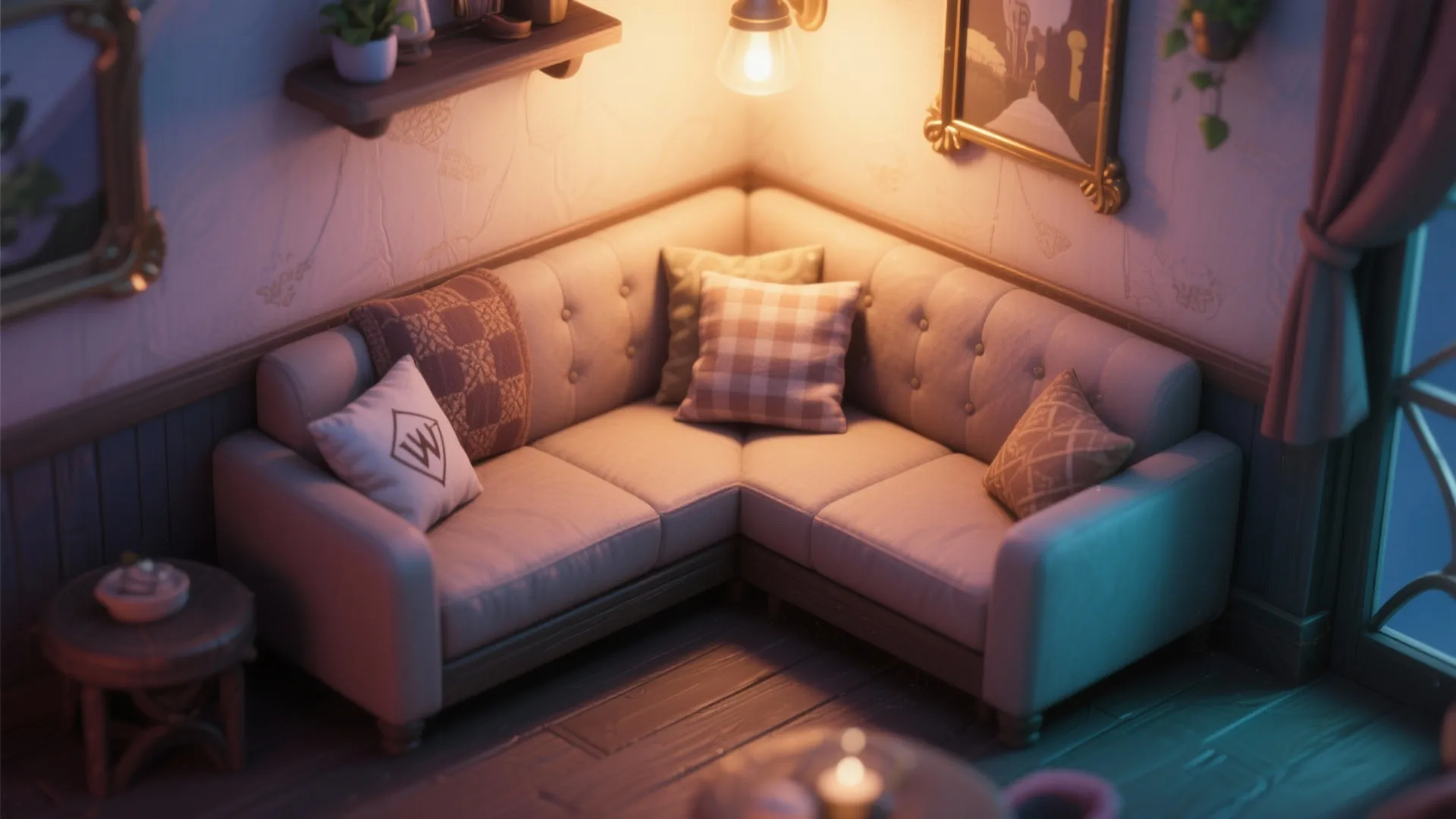 3. Cozy corner seating