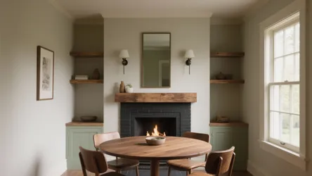 Small dining room with fireplace: 5 design tips