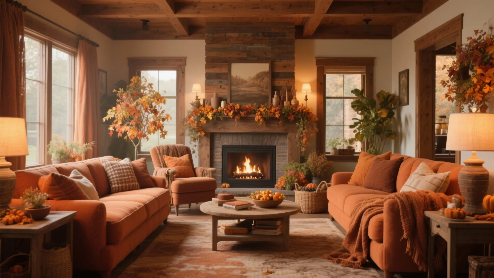 10 Cozy Fall Living Room Ideas: Warm and inviting design inspirations to transform your living space this autumn