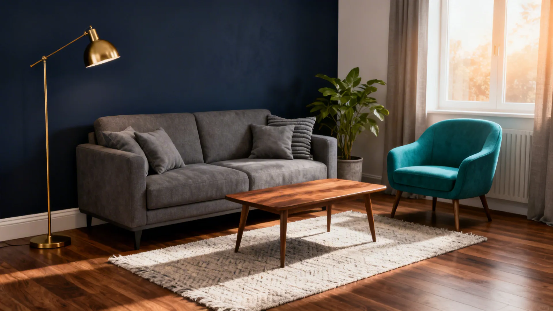 Gray, Brown & Blue Living Room Ideas: 5 creative small-space inspirations to style a gray, brown and blue living room