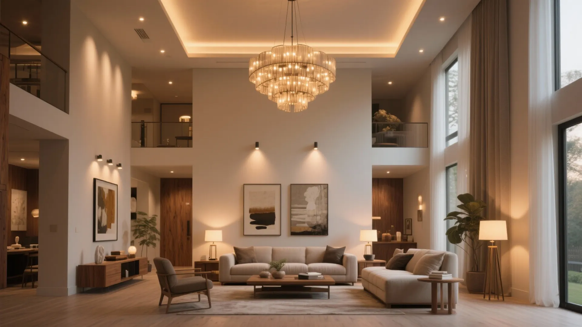 High Ceiling Living Room Lighting Ideas — 5 Bright Inspirations