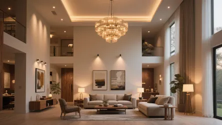 High Ceiling Living Room Lighting Ideas — 5 Bright Inspirations
