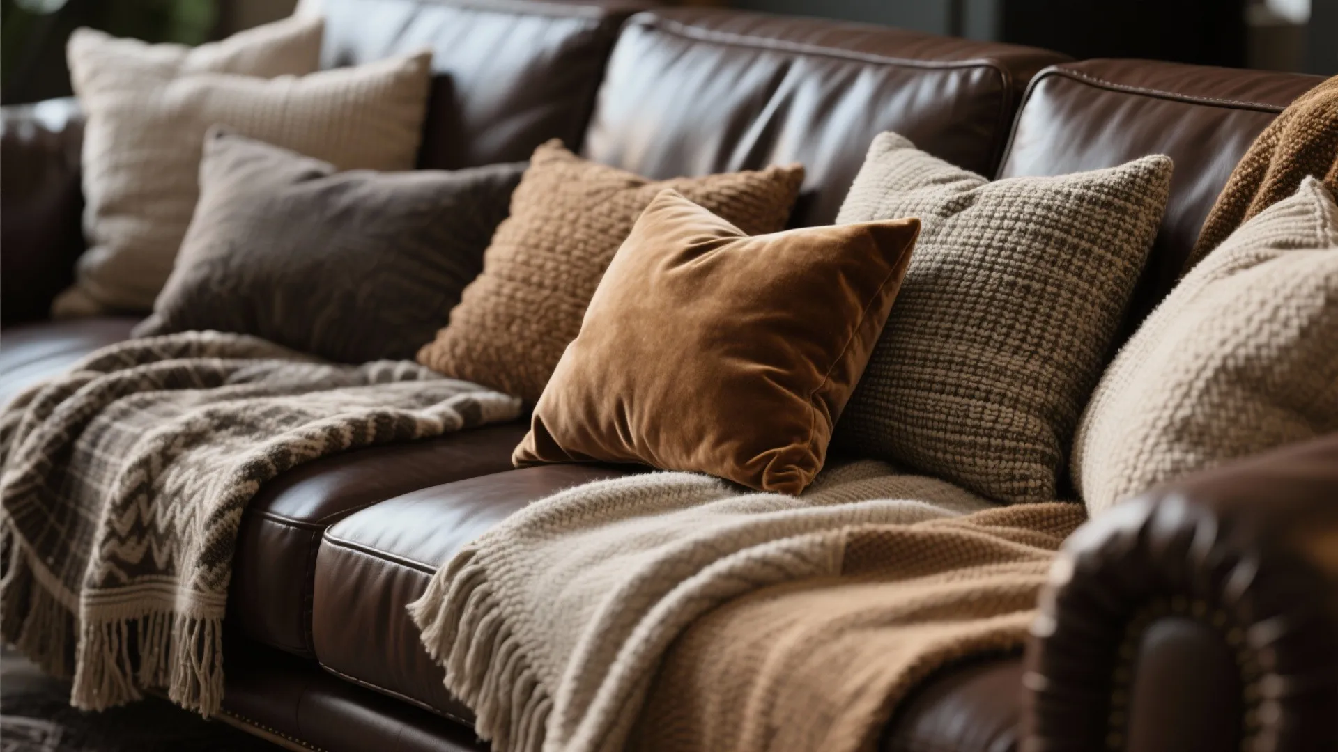 4. Cozy Layering with Throw Blankets and Pillows