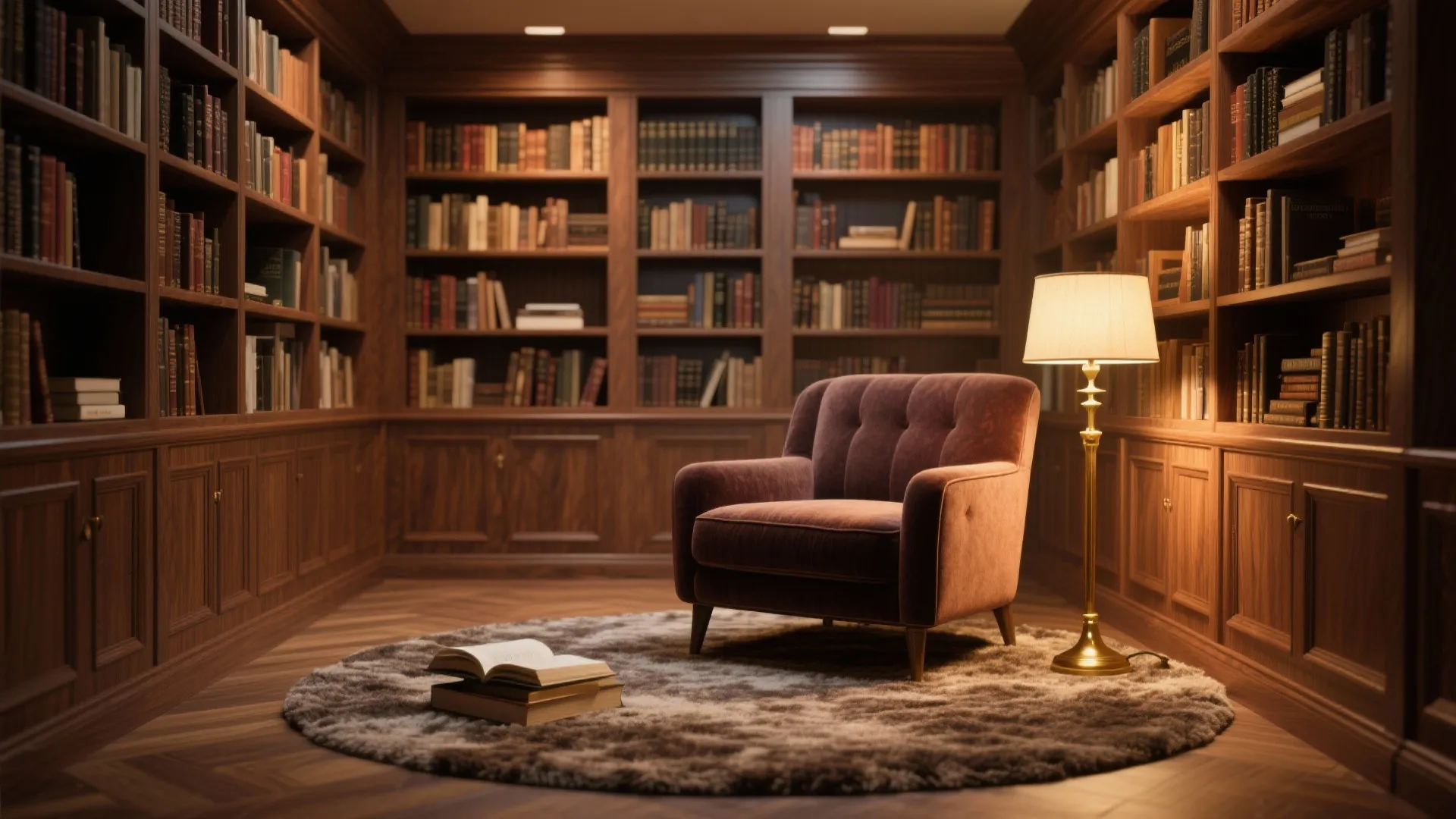 2. Cozy Library Lounge