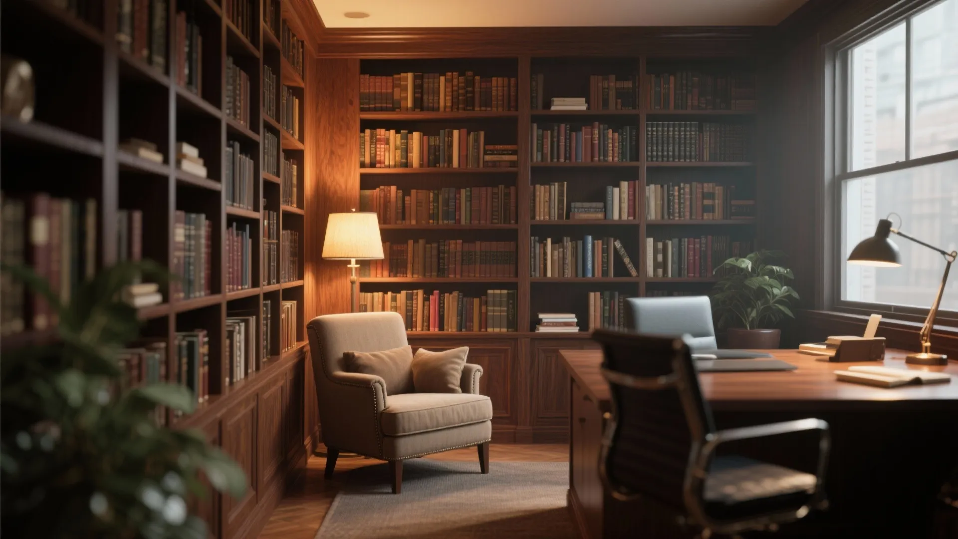 10. Cozy Library Corner