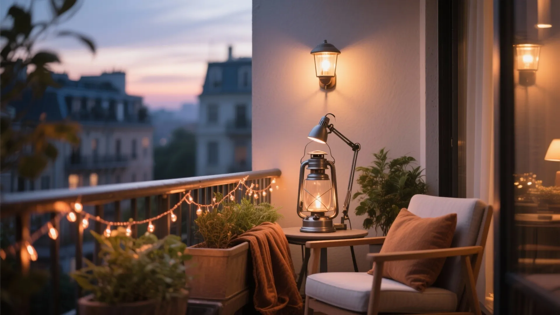 Layered, low-glare lighting for cozy evenings