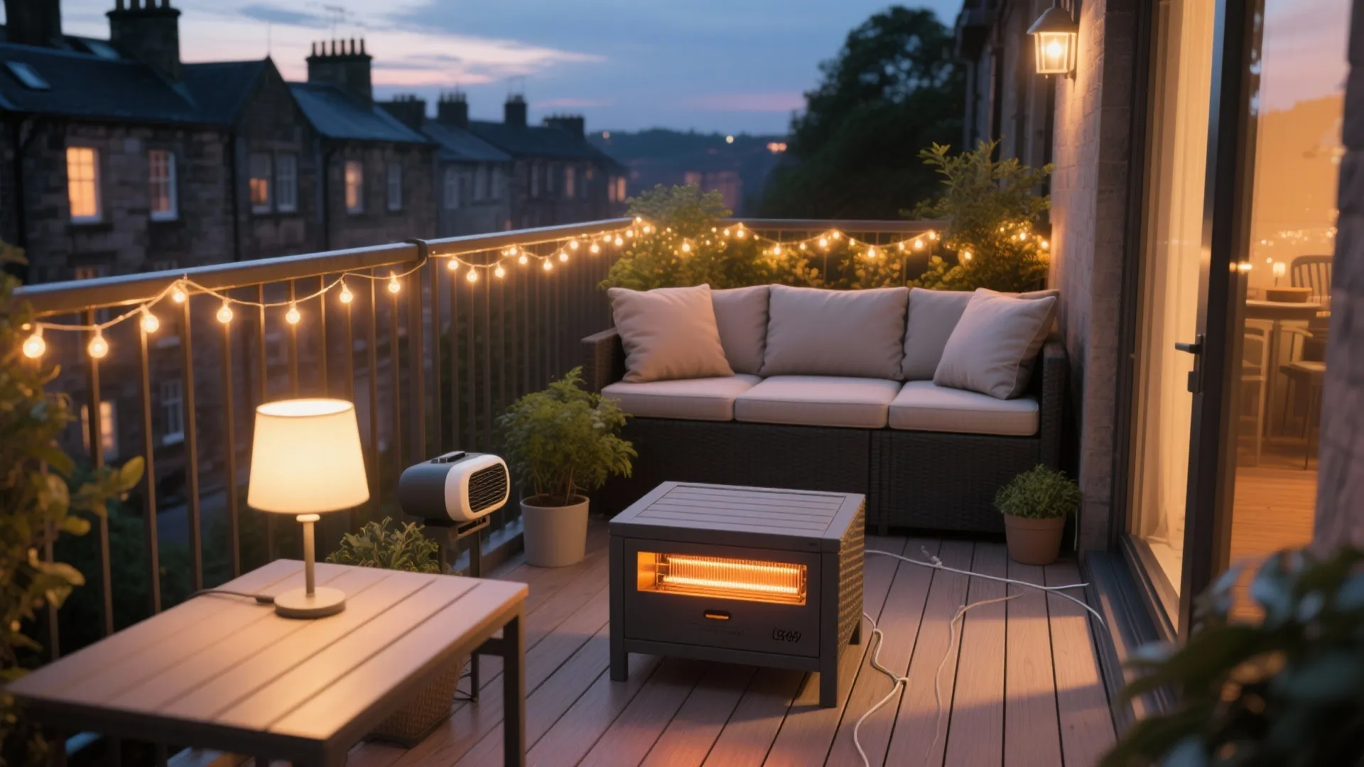 Soft light, subtle heat, and stash‑away comfort